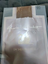 Gloria Vanderbilt Day Sheer Pantyhose Beige Size E 100 Nylon NOS