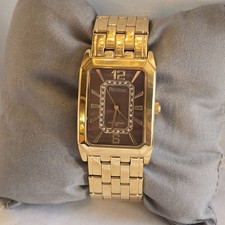 Armitron Men's Watch Gold Tone Date Stainless Bracelet - 20/4210GP Crystal Dial