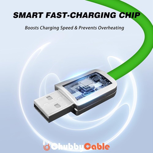 chubbycable Chubby 2.0 Fast Charging Cable Durable Soft 9.8ft (3m), Orange - Afbeelding 2 van 7