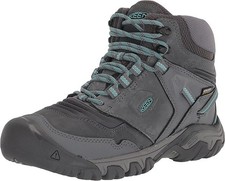 Womens Sz 7 KEEN RIDGE Flex Mid Waterproof Gray Trail Hike Hiking Shoe Boots NEW