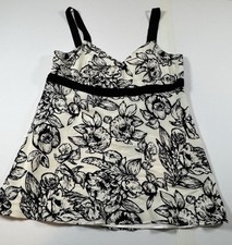 Floral Cami Women L Silk Babydoll Blouse Top Cottage Whimsy Y2K Festival