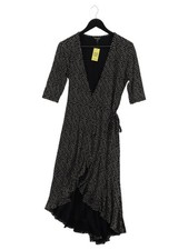 Baukjen Wrap Maxi Dress UK10 in Black