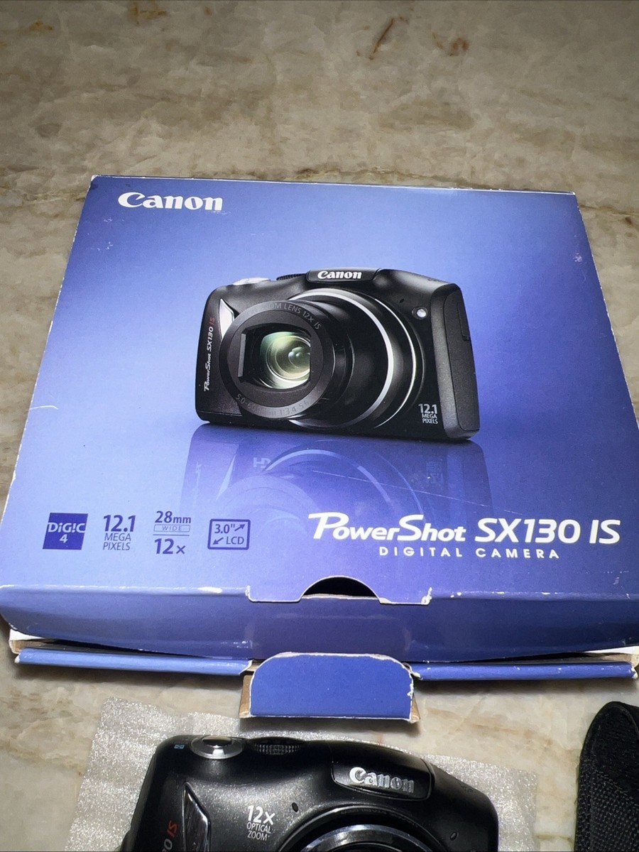 Canon PowerShot SX130 IS 12.1MP 12x Compact Digital Camera With