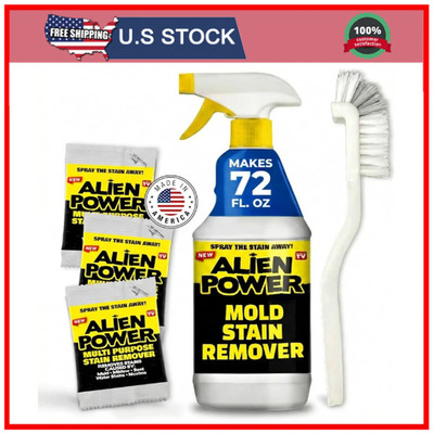 Alien Power Instant Stain Remover Spray for Mold and Mildew and Grout, All Pu...