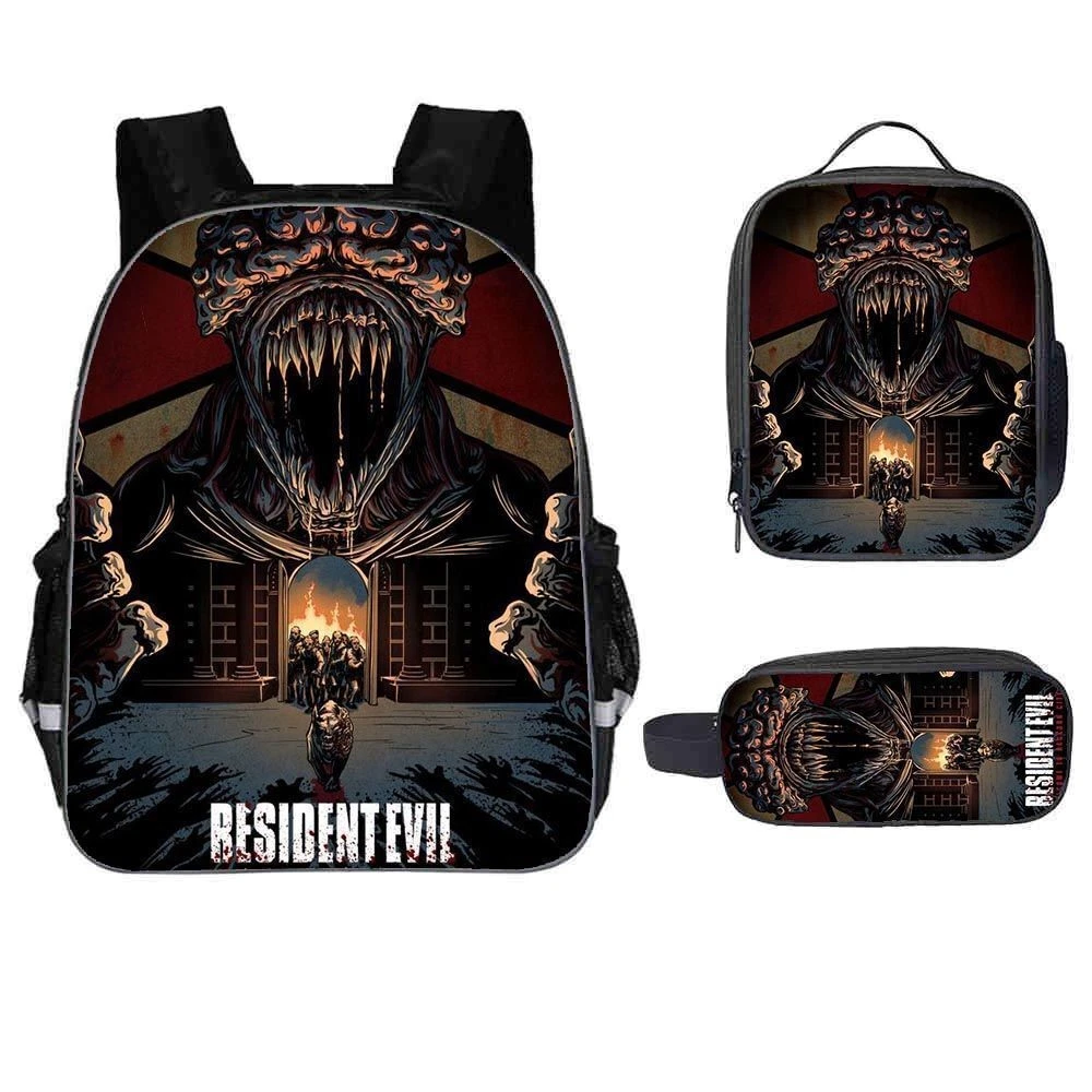 Resident Evil Backpack Set, Cute for Boys Girls
