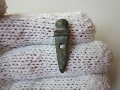Very rare ancient Roman solid bronze legionary gladius amulet pendant I - II AD.