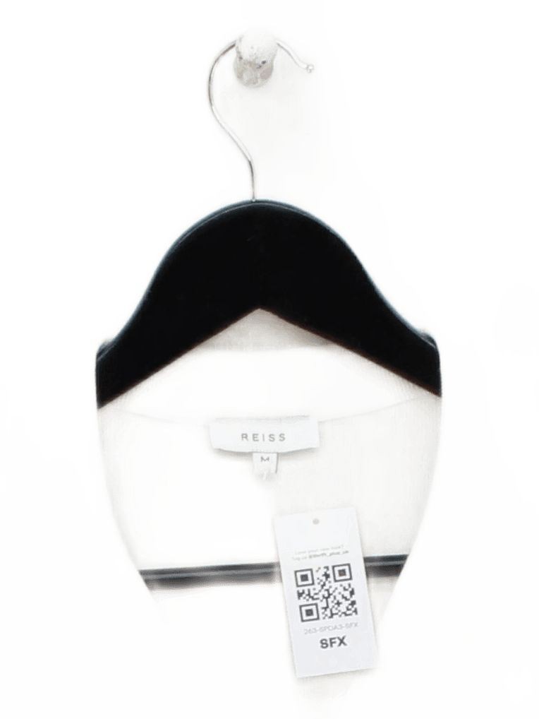 Reiss Men's Shirt M White 100percent Cotton Basic