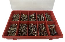 Assorted Socket Cap Screw Bolts Fastener Kit Yellow Zinc M6 M8 M10 Metric Sizes