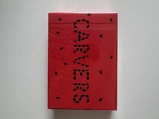 CARVERS Playing Cards. Riffle Shuffle - Limited - NEW. watermelon. 1/2 Brick