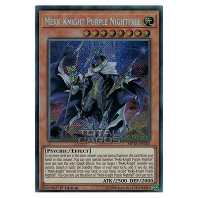 YuGiOh 2018 Mega-Tin Mega Pack Mekk-Knight Purple Nightfall (Secret Rare) MP1...