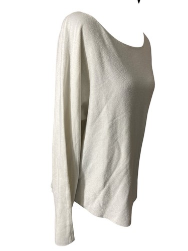 Maglione donna leggero Vince taglia M rayon misto cashmere panna maglia - Foto 2 di 11