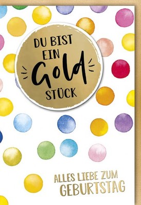 Geburtstag - Glückwunschkarte im Format 11,5 x 17 cm mit Umschlag - Du bist ein 