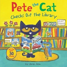 Pete the Cat Checks Out the Library - Paperback By Dean, James - GOOD