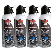Falcon Dust-Off Electronics Compressed Gas Duster, 10oz - 4 Pack