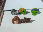 Five Vintage TMNT Nabisco Shreddies Cereal Premium Rings