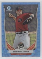 2014 Bowman Draft Top Prospects Chrome Blue Wave Refractor Brandon Drury #CTP-77