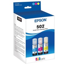 NIB EPSON 502 EcoTank Ink Ultra-high Capacity Bottle Color Combo Pack