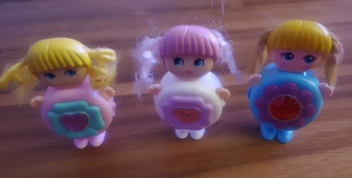 Sweet Secrets (Set of 3) 1984 Galoob Dolls 3" Foldable