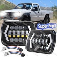 For Mitsubishi Mighty-Max 1983-95 7x6" 5x7" LED Headlight Hi/Lo Beam DRL A++