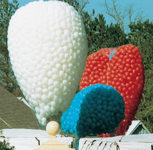 Rete di rilascio per palloncini misura 200/500 10 pollici palloncini in lattice rete accessori per palloncini... - Foto 3 di 6