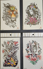 4 Sheets Premium Quality Middle Half Arm Temporary Tattoos For Men  Women 79