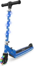 Jupiter Kids 2-Wheel Light-Up Kick Scooter, LED Lights on Handlebar, Stem, Wheel