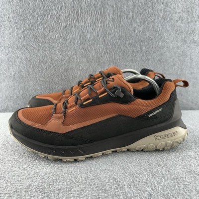 ECCO ULT-TRN Mens EU 44 US 10 Orange Waterproof Michelin Sole Trail Hiking Shoes