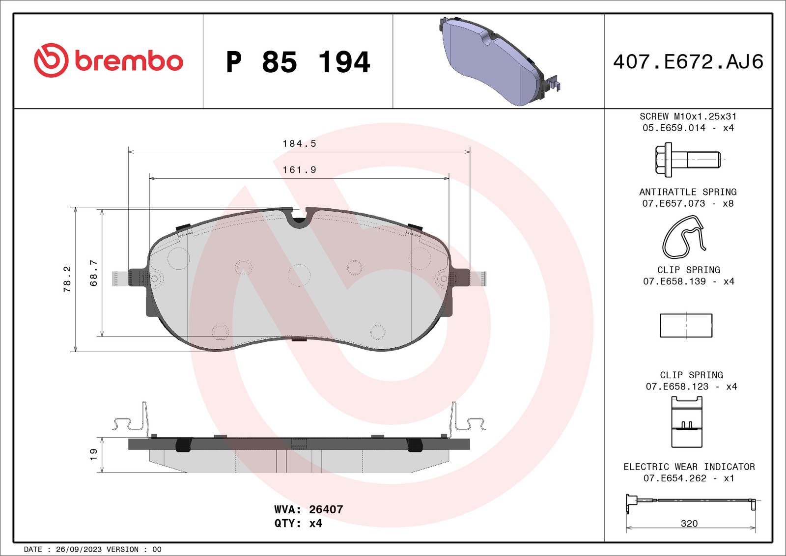 Front Brake Pad Set Fits Audi Q4 Skoda Enyaq iV VW ID. Buzz ID.4 ID.5 BREMBO - Image 20