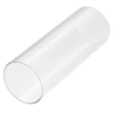 Acrylic Pipe Clear Rigid Tube 56mm ID 60mm OD 6" for Lamps and Lanterns