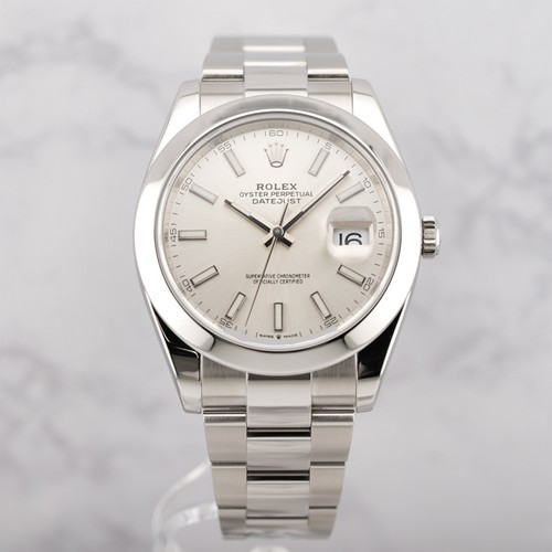 ROLEX Datejust 41 126300 Silver Warranty 2019 Box/Paper - Picture 3 of 24