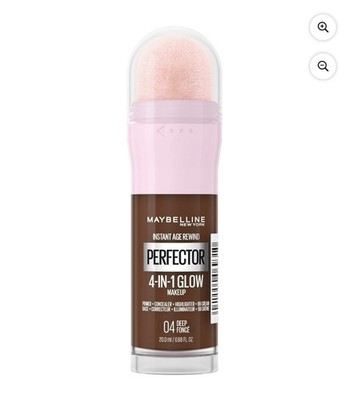Maybelline Instant Age Rewind Perfector 4-in-1 Glow Makeup - Deep 04 NEW