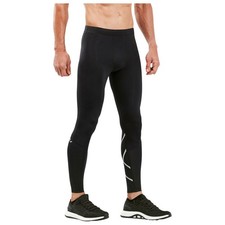 2XU Mens Run Compression Tights Black/Silver Reflective Size X Small (RRP £80)