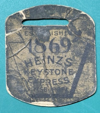 EXPOSITION SOUVENIR: 1869 H.J. HEINZ - Pickles & Condiments - Paper Watch Fob
