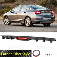 For Chevrolet Cruze Ls Lt Carbon Fiber Style Rear Diffuser Bumper Spoiler Lips For Chevrolet Cruze Ls Lt Carbon Fiber Style Rear Diffuser Bumper Spoiler Lips