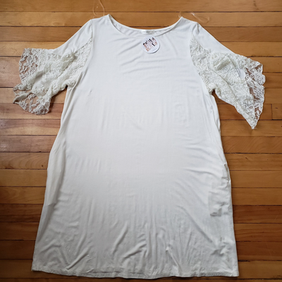 Emerald Brand Nightgown Sz 2X  Soft Lounge Dress with Lace Detail -  Pockets NWT | eBay