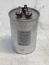 Titan Pro TRCFD4575 HVAC Round Dual Motor Run Capacitor 45/7.5 MFD/UF440/370