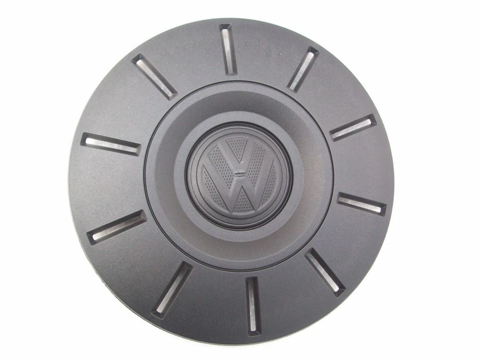 Tapacubos de rueda VW Transporter S6 SG SH SF X4 negro genuino 7E0601151B 2016-2024 Foto 3 de 4