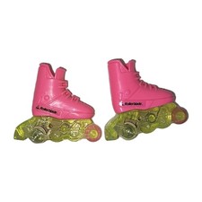 Barbie Flicker'n Flash Rollerblades Pink Replacement Rare Mattel Vintage Flicker