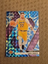 2024-25 Panini Mosaic Luka Doncic Lakers Jersey Blue Reactive Prizm SP
