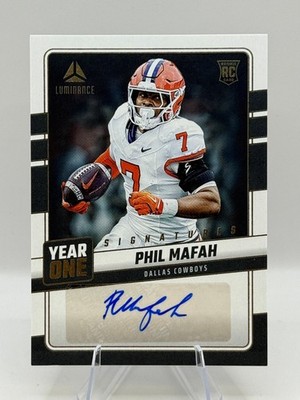 2025  Luminance Phil Mafah Year One Signatues  Auto RC #YOS-PMH Cowboys Rookie