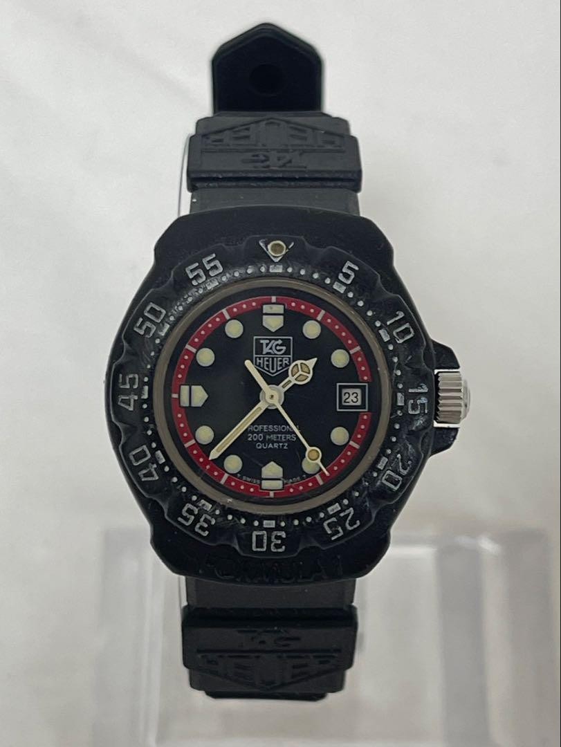 【希少】TAG HEUER FORMULA1 タグホイヤー　383.508 TAG HEUER Formula 1 383.508 Quartz Watch Black/White Used Rare