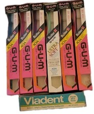 Butler GUM Toothbrushes - 5 Slender Head 311 1 333 Soft NEW FACTORY SEALED