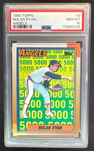 115953129 Nolan Ryan 1990 Topps #3 PSA 10