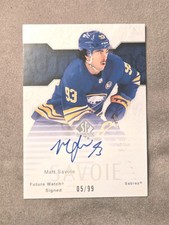 Matt Savoie 2023-24 SP Authentic Retro Future Watch Auto Rookie /99