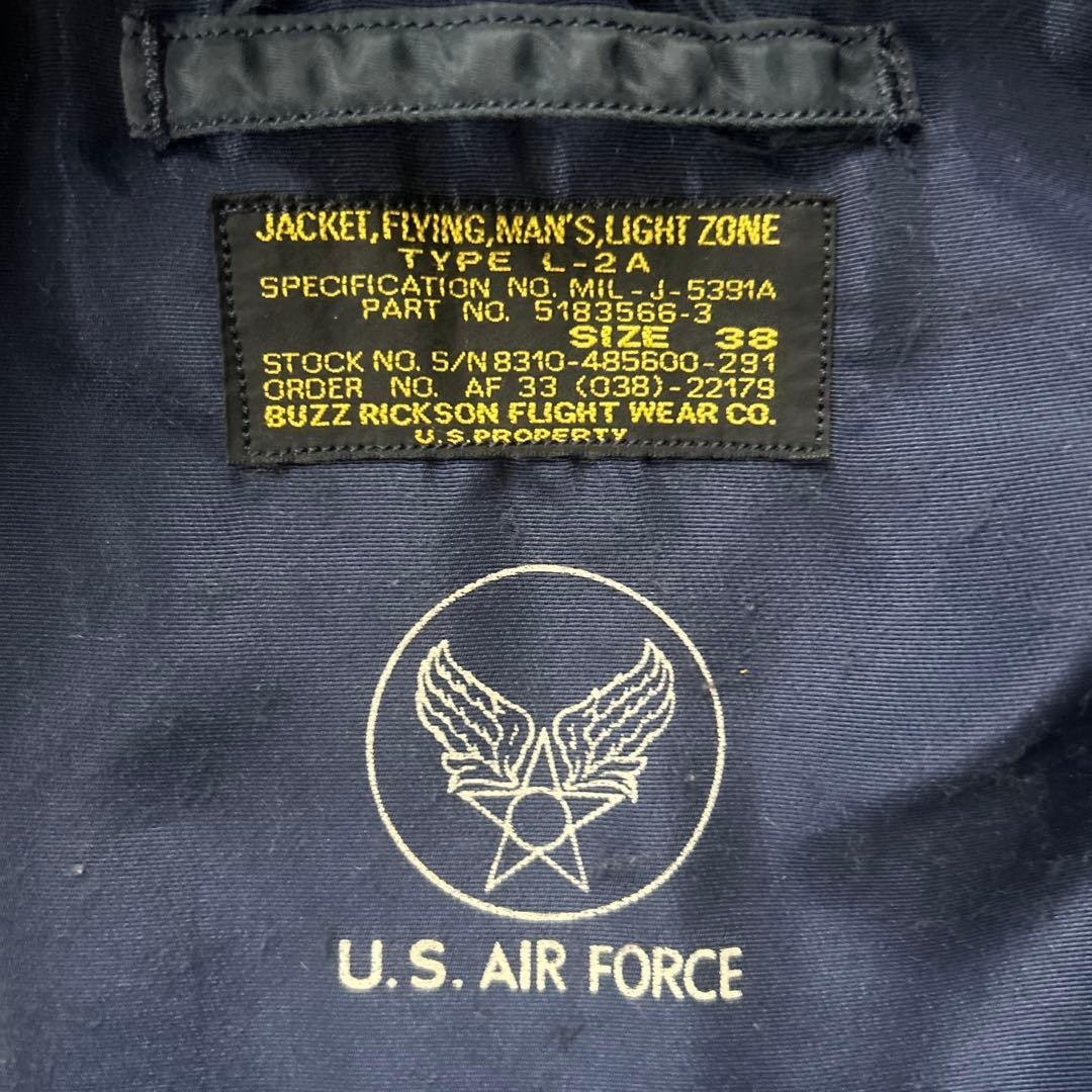 BUZZ RICKSON'S L-2A Flight Custom Model Jacket Bl… - image 13