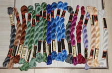 DMC Perle Cotton #5 Embroidery floss thread Assorted LOT OF 19
