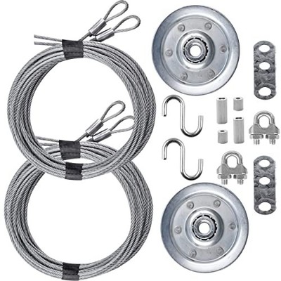 Garage Door Cable and Pulley Replacement Kit for Torsion & Extension Spring