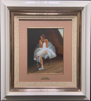 Ölgemälde Ballerina in Museumsqualität 20. Jahrhundert Portrait