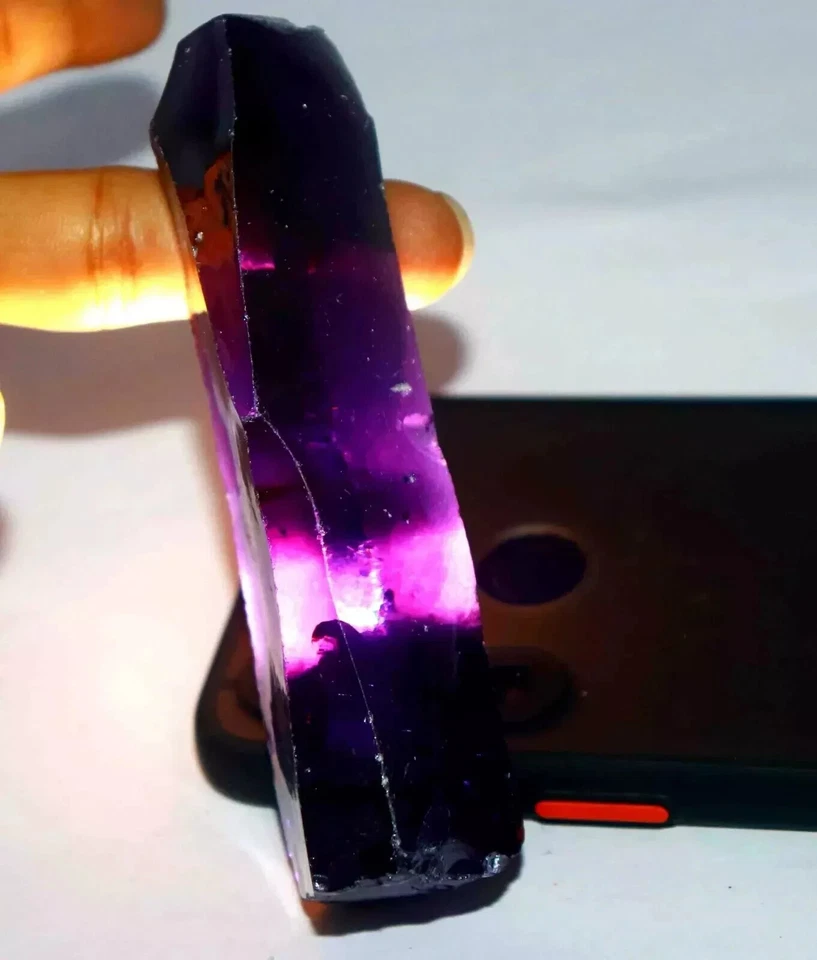 Lab-Created 425 Ct Purple Sapphire Nano Crystal Heat Resistant Ideal for Jewelry - Image 2 of 4