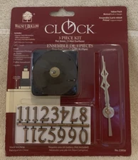 Walnut Hollow 3 Pc Clock Movement Kit #23856 w/Movement, Numerals & Hands - NEW